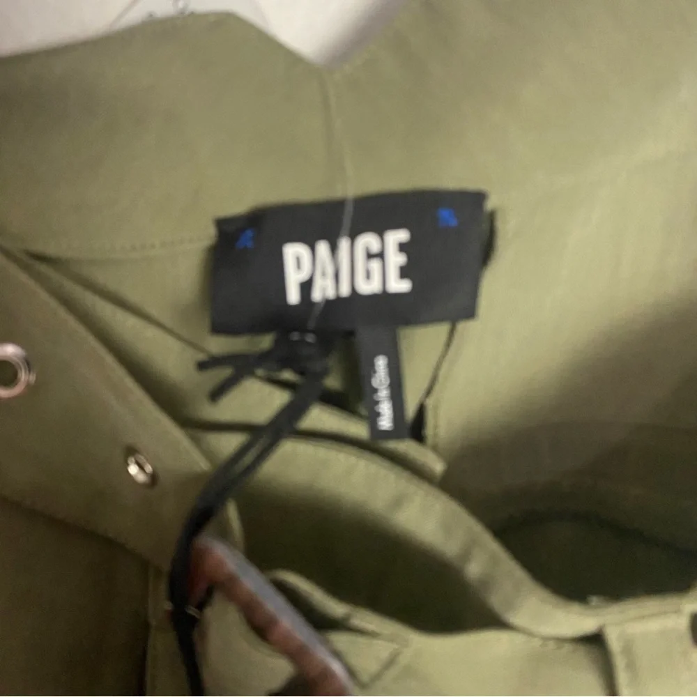 Paige Womens Rachel Pant Cactus New with tags Size 10. Detachable Wastebelt - Picture 5 of 8